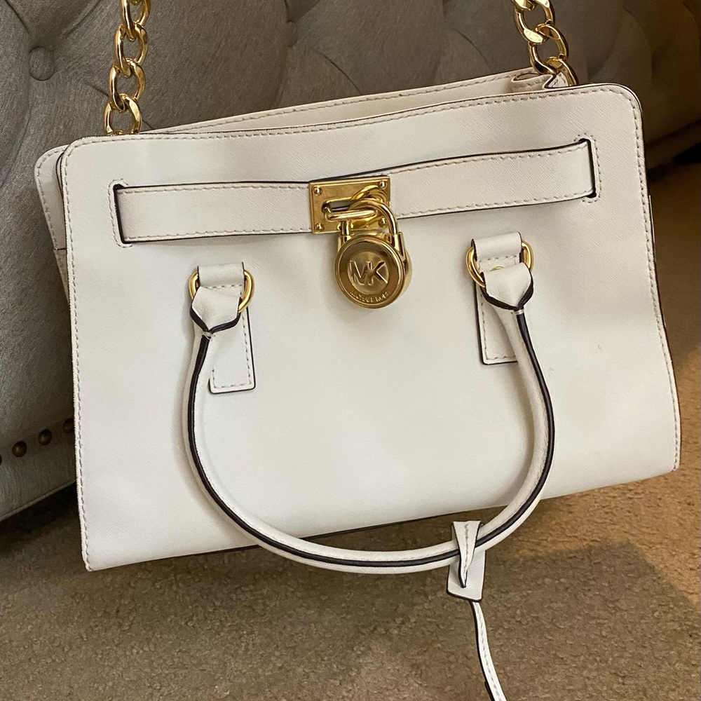 White Michael Kors purse
